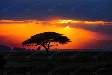 african tree silhouette sunset savannah nature af crc50f3398f size16.43mb 5472x3648 - title:graphic home - اورچین فایل - format: - sku: - keywords: p_id:353984