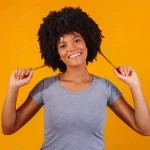 afro woman with curly hair rnd840 frp15107587 - title:Home - اورچین فایل - format: - sku: - keywords:وکتور,موکاپ,افکت متنی,پروژه افترافکت p_id:63922