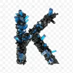 alphabet letter k made black blue jewelry crystal crc5817debe size14.81mb - title:Home - اورچین فایل - format: - sku: - keywords:وکتور,موکاپ,افکت متنی,پروژه افترافکت p_id:63922