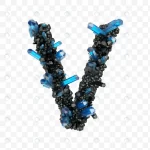 alphabet letter v made black blue jewelry crystal crc11569c1a size12.63mb 1 - title:Home - اورچین فایل - format: - sku: - keywords:وکتور,موکاپ,افکت متنی,پروژه افترافکت p_id:63922
