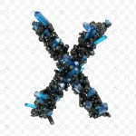 - alphabet letter x made black blue jewelry crystal crc42742ecf size13.96mb 1 - Home