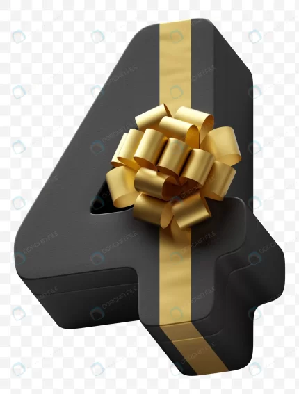 alphabet number 4 gift box wrapped dark black pap crca1025cf3 size36.26mb 1 - title:graphic home - اورچین فایل - format: - sku: - keywords: p_id:353984