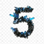 alphabet number 5 made black blue jewelry crystal crcd40cf711 size13.39mb 1 - title:Home - اورچین فایل - format: - sku: - keywords:وکتور,موکاپ,افکت متنی,پروژه افترافکت p_id:63922