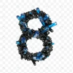 alphabet number 8 made black blue jewelry crystal crc96a7a4f7 size14.67mb 1 - title:Home - اورچین فایل - format: - sku: - keywords:وکتور,موکاپ,افکت متنی,پروژه افترافکت p_id:63922