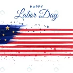 - american labor day poster with brush watercolor rnd305 frp5100679 - Home