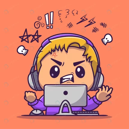 angry gamer boy cartoon vector icon illustration crc0d1e5487 size2.28mb - title:graphic home - اورچین فایل - format: - sku: - keywords: p_id:353984