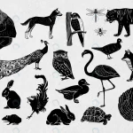 animals black linocut stencil pattern drawing col crc44e73ad2 size19.71mb - title:Home - اورچین فایل - format: - sku: - keywords:وکتور,موکاپ,افکت متنی,پروژه افترافکت p_id:63922