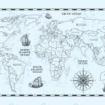 antique world map with countries boundaries ships crc3c8190cf size8.90mb - title:Home - اورچین فایل - format: - sku: - keywords:وکتور,موکاپ,افکت متنی,پروژه افترافکت p_id:63922