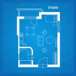 apartment floor line plan studio blueprint with f crcafa11bb1 size5.79mb - title:Home - اورچین فایل - format: - sku: - keywords:وکتور,موکاپ,افکت متنی,پروژه افترافکت p_id:63922