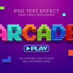 arcade game text effect - title:Home - اورچین فایل - format: - sku: - keywords:وکتور,موکاپ,افکت متنی,پروژه افترافکت p_id:63922