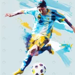 argentina soccer player kicking ball rnd719 frp34594556 - title:Home - اورچین فایل - format: - sku: - keywords:وکتور,موکاپ,افکت متنی,پروژه افترافکت p_id:63922