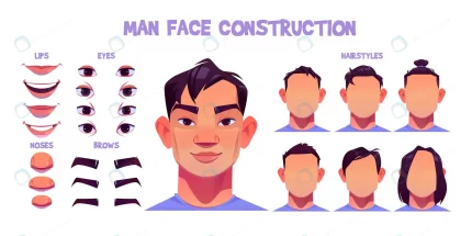 asian man face construction avatar creation with crc5f25f55f size0.90mb - title:graphic home - اورچین فایل - format: - sku: - keywords: p_id:353984