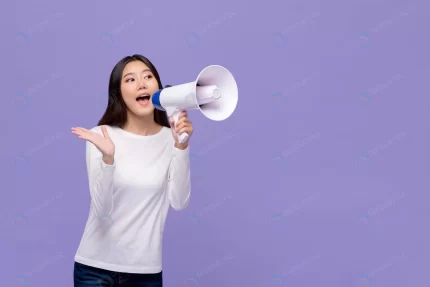 asian woman announcing magaphone crc284456f8 size7.18mb 6306x4208 - title:graphic home - اورچین فایل - format: - sku: - keywords: p_id:353984