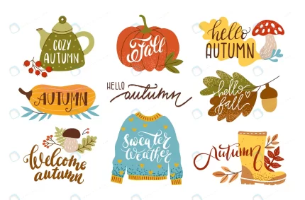 autumn cozy sticker set with lettering pumpkin swe rnd654 frp29923470 - title:graphic home - اورچین فایل - format: - sku: - keywords: p_id:353984