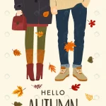 autumn illustration with romantic couple crc77822788 size1.68mb - title:Home - اورچین فایل - format: - sku: - keywords:وکتور,موکاپ,افکت متنی,پروژه افترافکت p_id:63922