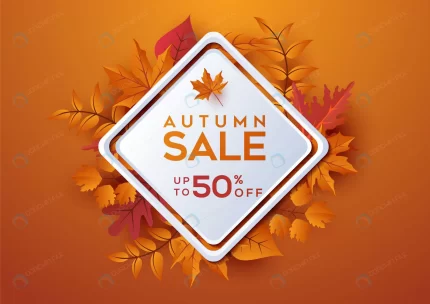 autumn sale banner square layout decorate with le crca09d1afa size1.33mb - title:graphic home - اورچین فایل - format: - sku: - keywords: p_id:353984