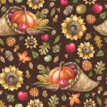 - autumn watercolor seamless pattern with ripe pumpk rnd294 frp30811124 - Home