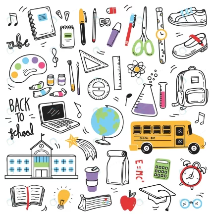 back school doodle elements rnd929 frp2685522 - title:graphic home - اورچین فایل - format: - sku: - keywords: p_id:353984