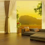 - background living room sofa bed 3d rendering crc6af0aa14 size14.54mb 8888x5000 - Home