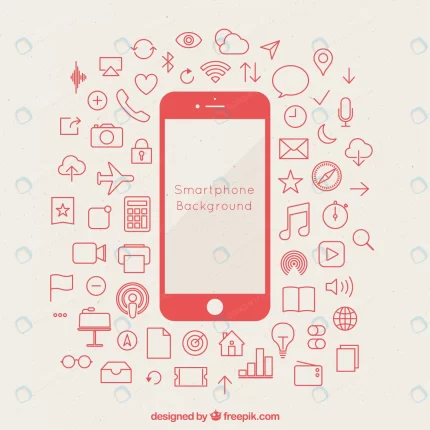 background mobile with icons sketches rnd340 frp956059 - title:graphic home - اورچین فایل - format: - sku: - keywords: p_id:353984
