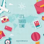 - background various travel elements with message rnd644 frp1042524 - Home