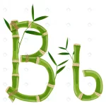 - bamboo letter b with young shoots with leaves eco crcf948aee2 size3.35mb - Home