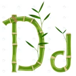 - bamboo letter d with young shoots with leaves eco crc510c734d size2.96mb - Home
