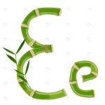 bamboo letter e with young shoots with leaves eco crc3315573e size2.67mb - title:Home - اورچین فایل - format: - sku: - keywords:وکتور,موکاپ,افکت متنی,پروژه افترافکت p_id:63922