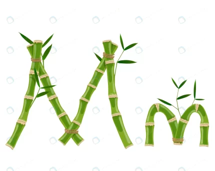 bamboo letter m with young shoots with leaves eco crc260cc610 size3.64mb - title:graphic home - اورچین فایل - format: - sku: - keywords: p_id:353984
