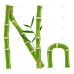 bamboo letter n with young shoots with leaves eco crc8768f460 size3.12mb - title:Home - اورچین فایل - format: - sku: - keywords:وکتور,موکاپ,افکت متنی,پروژه افترافکت p_id:63922