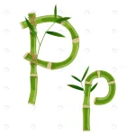 bamboo letter p with young shoots with leaves eco crc86dd85fe size2.59mb - title:Home - اورچین فایل - format: - sku: - keywords:وکتور,موکاپ,افکت متنی,پروژه افترافکت p_id:63922