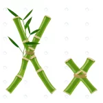 bamboo letter x with young shoots with leaves eco crc67a3c55f size2.74mb - title:Home - اورچین فایل - format: - sku: - keywords:وکتور,موکاپ,افکت متنی,پروژه افترافکت p_id:63922