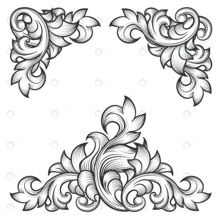 baroque leaf frame swirl decorative design elemen crc6a36bb88 size4.00mb - title:graphic home - اورچین فایل - format: - sku: - keywords: p_id:353984
