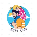 - bast dad cartoon illustration father with his dau crc0bcb7b01 size658.64kb - Home