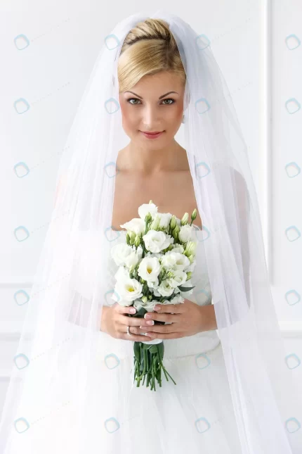 beautiful bride with bouquet 4 crc4922e1a1 size6.65mb 3461x5192 - title:graphic home - اورچین فایل - format: - sku: - keywords: p_id:353984