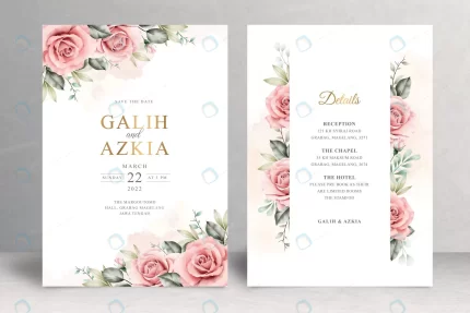 beautiful floral wedding card theme rnd538 frp10058331 - title:graphic home - اورچین فایل - format: - sku: - keywords: p_id:353984