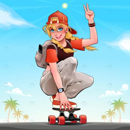 beautiful skater girl crcc417d127 size2.90mb - title:graphic home - اورچین فایل - format: - sku: - keywords: p_id:353984