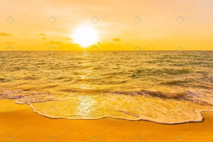 beautiful tropical beach sea ocean sunset sunrise crc725e7f15 size21.33mb 5954x3969 - title:graphic home - اورچین فایل - format: - sku: - keywords: p_id:353984