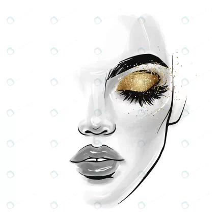 beautiful young woman face fashion sketch illustr crc83d8e6fa size4.85mb - title:graphic home - اورچین فایل - format: - sku: - keywords: p_id:353984