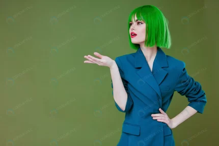 beauty fashion woman attractive look green wig bl crc089a1c85 size13.77mb 6578x4385 - title:graphic home - اورچین فایل - format: - sku: - keywords: p_id:353984