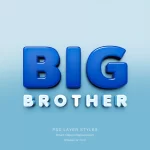 big brother 3d text effect - title:Home - اورچین فایل - format: - sku: - keywords:وکتور,موکاپ,افکت متنی,پروژه افترافکت p_id:63922