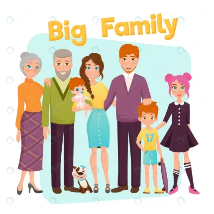 big happy family illustration crcd4a47c57 size2.74mb - title:graphic home - اورچین فایل - format: - sku: - keywords: p_id:353984
