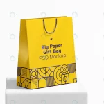 big paper gift bag with rope handle mockup crcf07901f1 size56.35mb - title:Home - اورچین فایل - format: - sku: - keywords:وکتور,موکاپ,افکت متنی,پروژه افترافکت p_id:63922