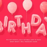 - birthday 3d text style effect 1 - Home