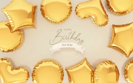 birthday background with realistic golden balloon crc74db4138 size42.07mb - title:graphic home - اورچین فایل - format: - sku: - keywords: p_id:353984