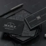 black business card mockup design 3d rendering crc20f30ce8 size27.39mb - title:Home - اورچین فایل - format: - sku: - keywords:وکتور,موکاپ,افکت متنی,پروژه افترافکت p_id:63922
