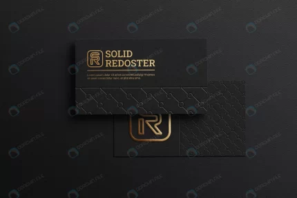 black color dark business card with logo mockup crc66bdc83c size62.26mb - title:graphic home - اورچین فایل - format: - sku: - keywords: p_id:353984