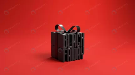 black friday gift box wrapped with black ribbon r crcb7d52bf3 size3.50mb 4500x2500 - title:graphic home - اورچین فایل - format: - sku: - keywords: p_id:353984