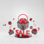 black friday sale banner gifts boxes with text le crc0b637402 size2.50mb 4000x4000 - title:Home - اورچین فایل - format: - sku: - keywords:وکتور,موکاپ,افکت متنی,پروژه افترافکت p_id:63922