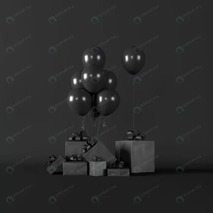 black gifts box set with black balloons group dar crc8b007a9e size6.32mb 6000x6000 - title:graphic home - اورچین فایل - format: - sku: - keywords: p_id:353984